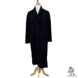 Gemini Saks 5th Avenue Pure Wool Coat Womens 40 M/L Medium Large Lined Overcoat